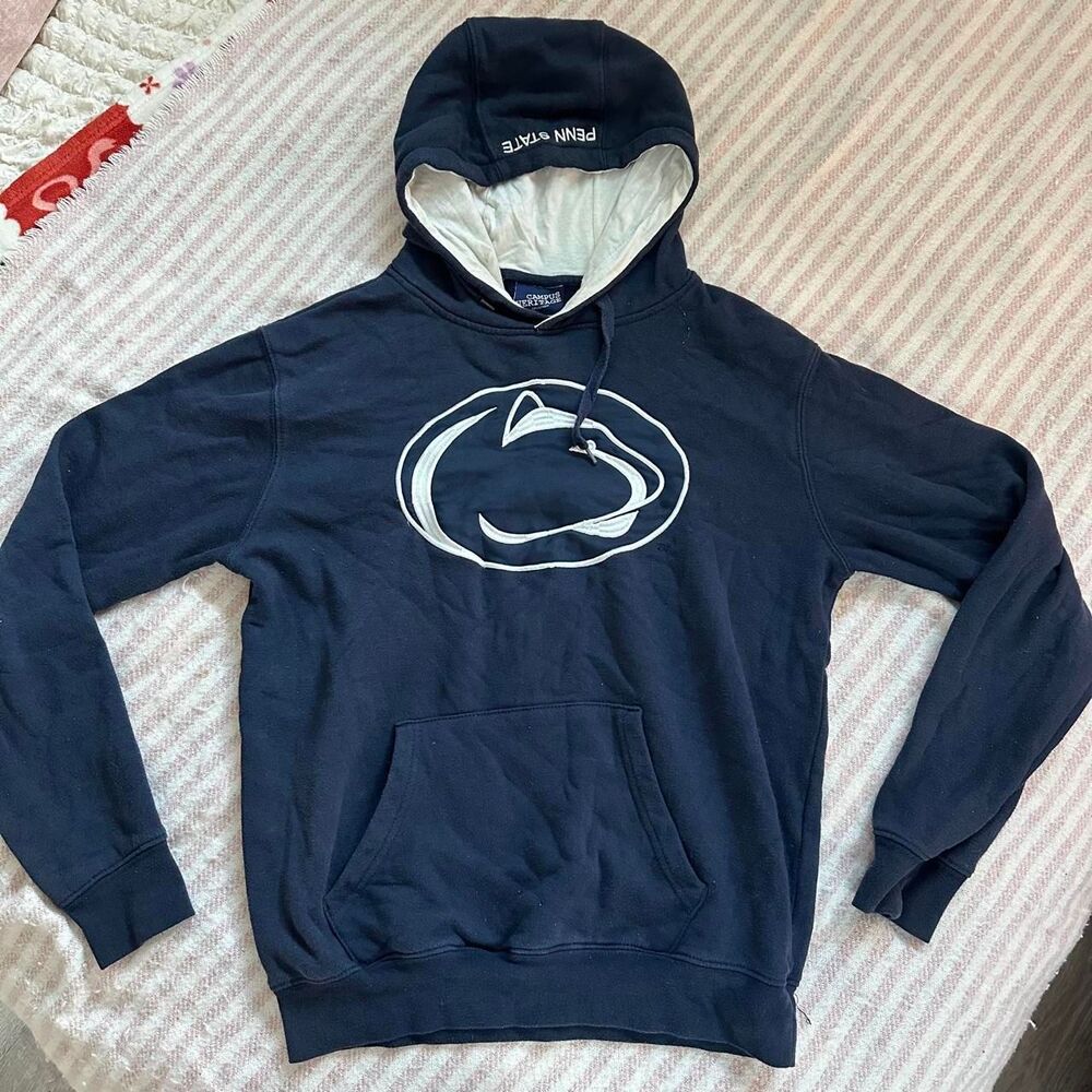 Penn Men's Navy and Blue Hoodie
